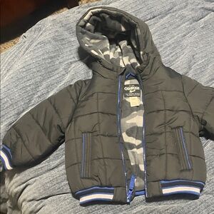 OshKosh B'gosh Black and Blue Puffer Jacket